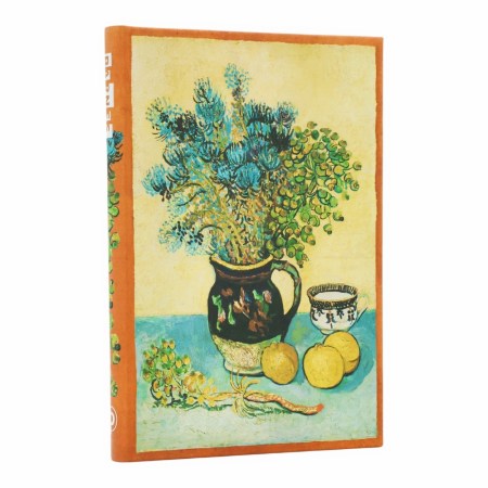Van Gogh’s Still Life Mini Lined Hardcover Journal (Elastic Band Closure)
