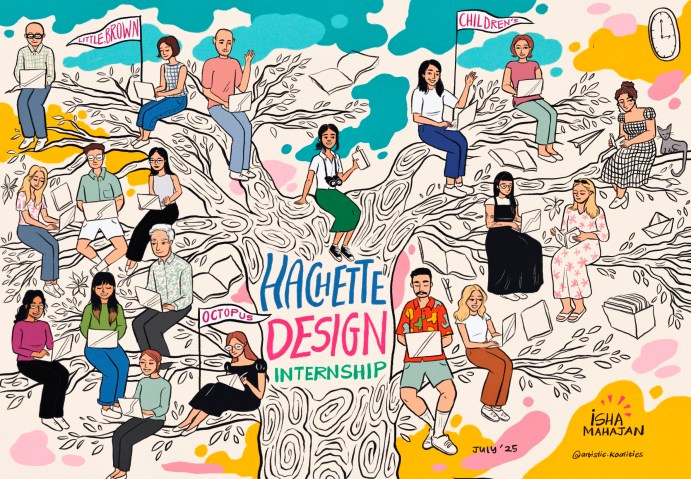 Illustration of HUK staff in different divisions