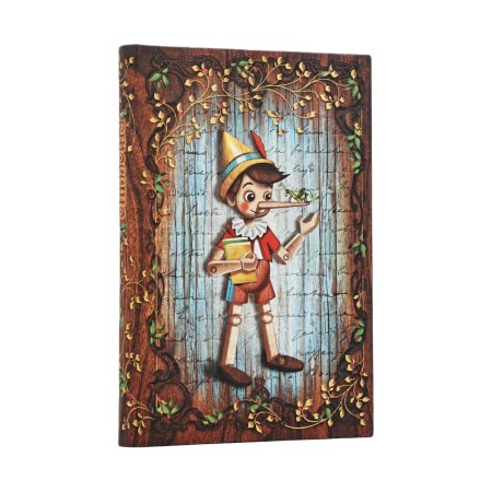 Carlo Collodi, Pinocchio (Fairy Tale Collection) Mini Unlined Hardcover Journal (Elastic Band Closure)
