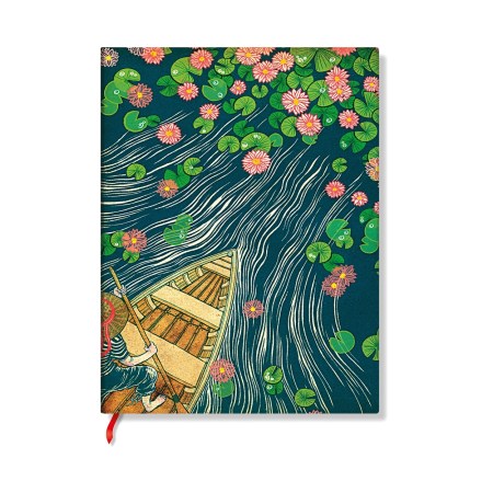 Lotus River (Living with Yuko) Mini Unlined Softcover Journal (Elastic Band Closure)
