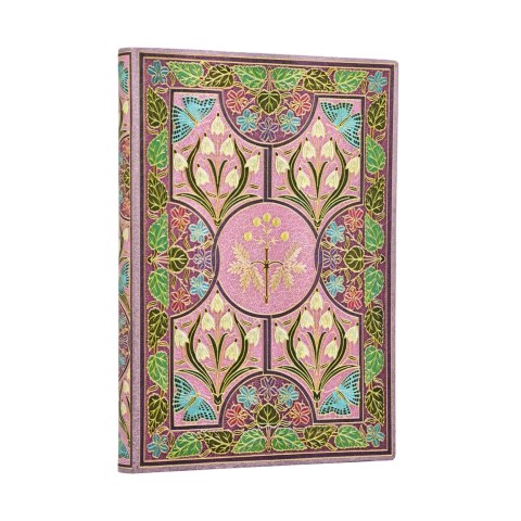 Mimosa (Poetry in Bloom) Midi Unlined Softcover Journal (Elastic Band Closure)