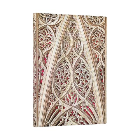 Vault of the Milan Cathedral (Burgundy) (Duomo di Milano) Midi Lined Softcover Journal (Elastic Band)