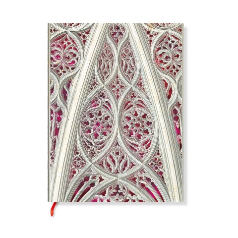 Vault of the Milan Cathedral (Burgundy) (Duomo di Milano) Mini Lined Softcover Journal (Elastic Band)