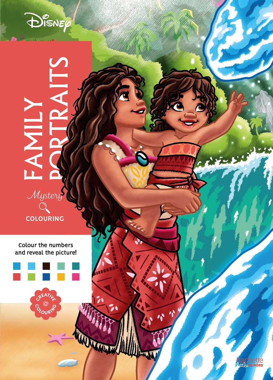 Mystery Colouring – Family Portraits — coloring book cover