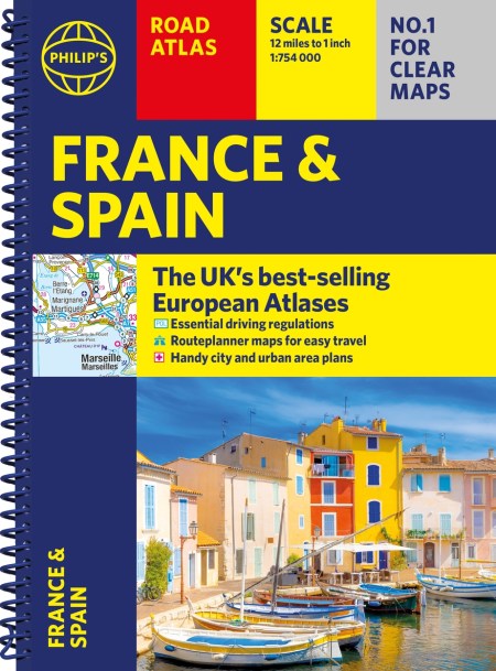 Philip’s France and Spain Road Atlas