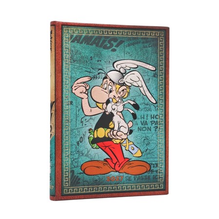 2027 Asterix the Gaul (The Adventures of Asterix) Midi 12-Month Hardcover Dayplanner (Elastic Band Closure) Vertical