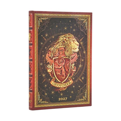 2027 Gryffindor Diary (Harry Potter Collection) Mini 12-Month Hardcover Dayplanner (Elastic Band Closure) Verso