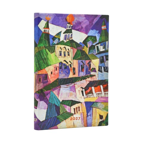 2027 St. Petersburg (Lentulov’s Cityscapes) Mini 12-Month Hardcover Dayplanner (Elastic Band Closure) Verso