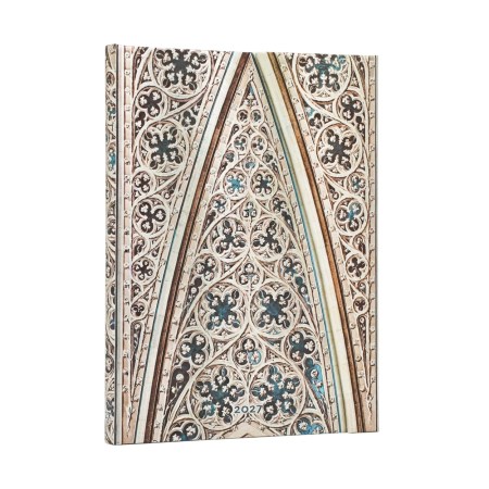 2027 Vault of the Milan Cathedral (Duomo di Milano) Midi 12-Month Hardcover Dayplanner (Wrap Closure) Verso