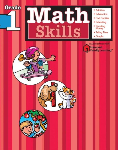 Math Skills: Grade 1 (Flash Kids Harcourt Family Learning)