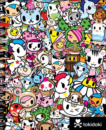 tokidoki Sketchbook with Spiral Hardcover Blank Sketch Book, 9 x 11-Inches