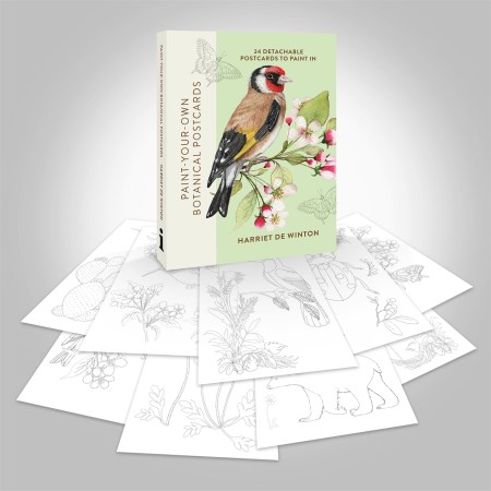 Paint-Your-Own Botanical Postcards