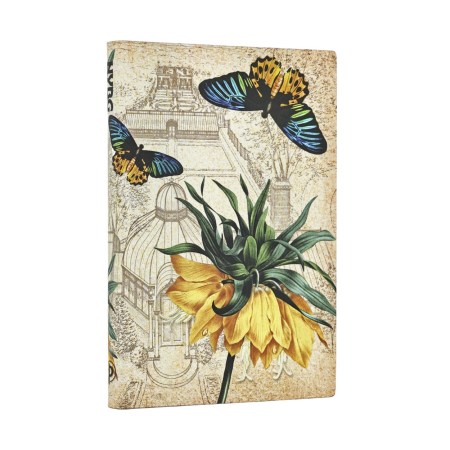 Golden Fritillaria Mini Lined Softcover Journal (Elastic Band Closure)