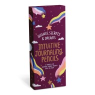 Intuitive Journaling Pencils: Wishes, Secrets, and Dreams Pencil Set, 10 Pencils with Journal Prompts