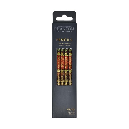 Masked Melody (Phantom of the Opera) 4 Pack Pencils