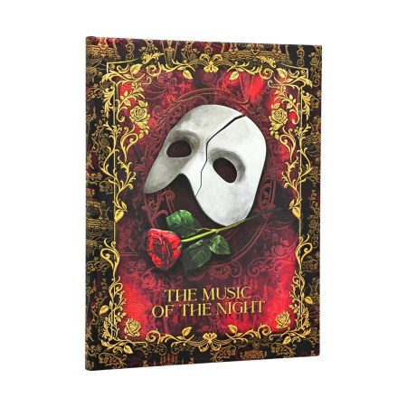 Masked Melody (Phantom of the Opera) Ultra Lined Hardcover Journal (Elastic Band Closure)