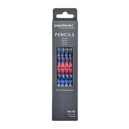 Monet’s Chrysanthemums 4 Pack Pencils