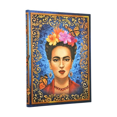 The Colourful Portrait (Vida Frida) Ultra Unlined Hardcover Journal (Elastic Band Closure)