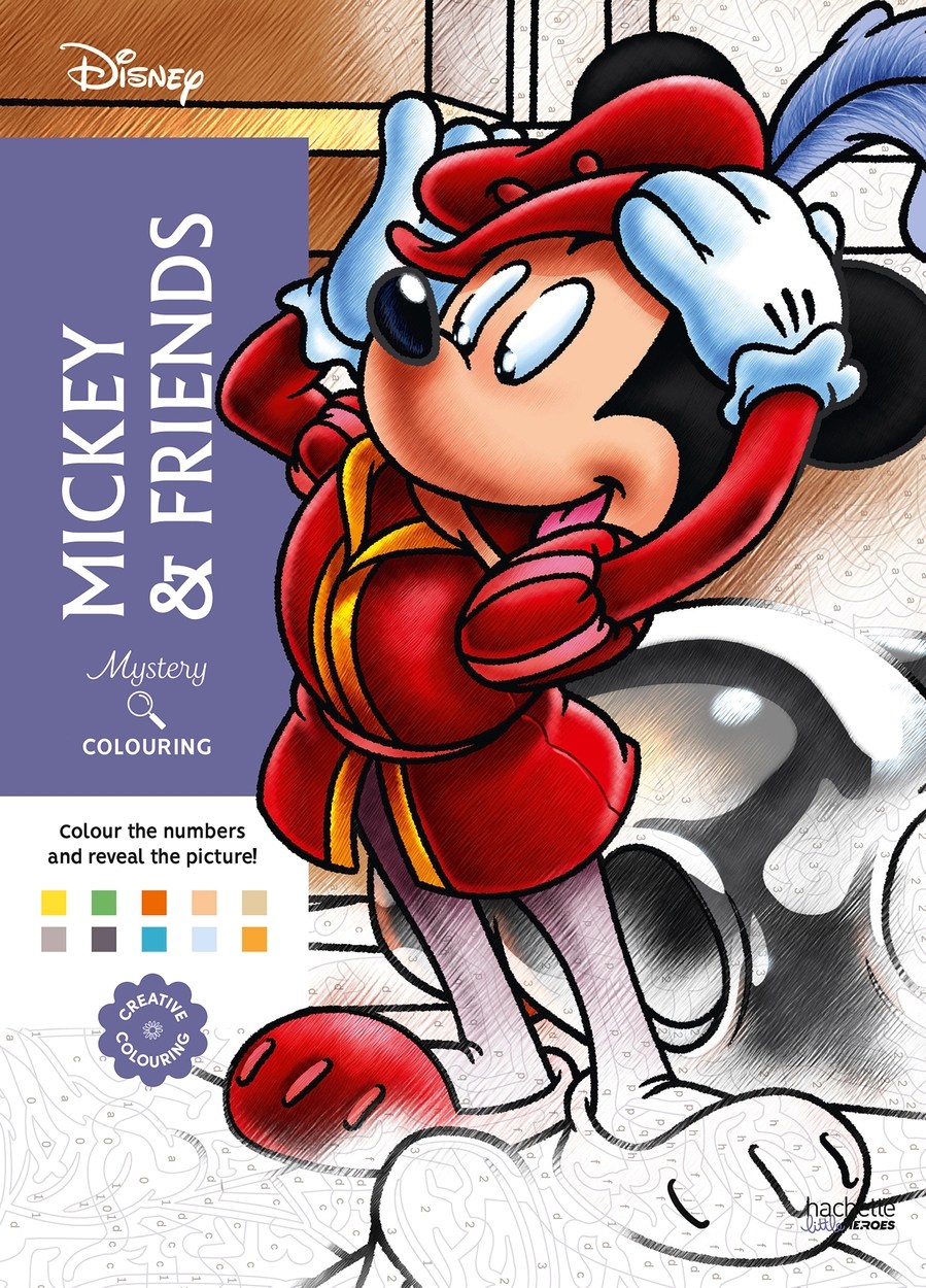 Mystery Colouring – Mickey & Friends — coloring book cover