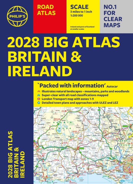 2028 Philip’s Big Road Atlas of Britain and Ireland